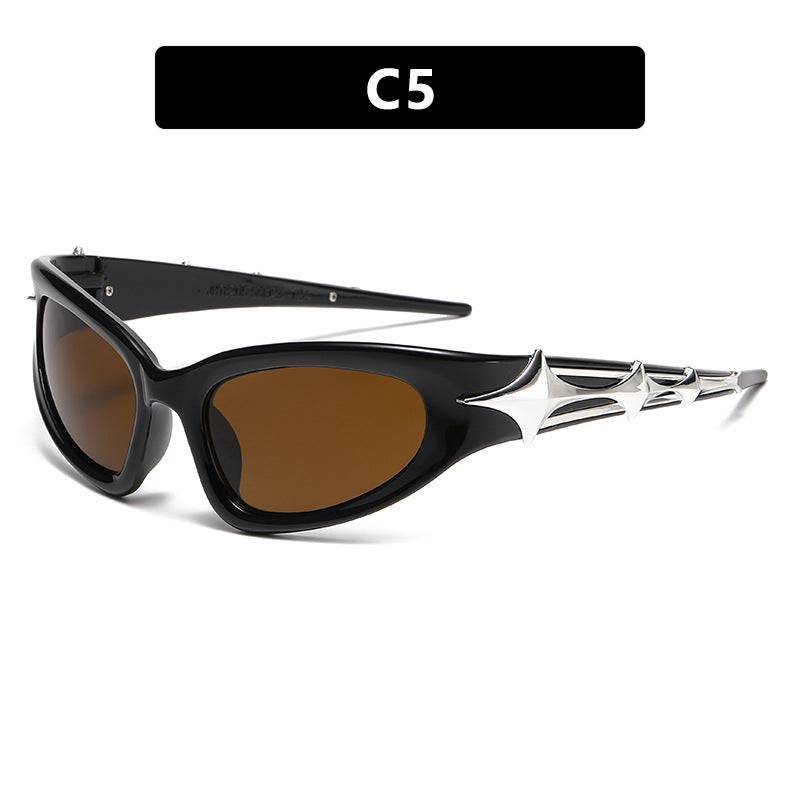 Women futuristic sunglasses with unique star design Kalsten
