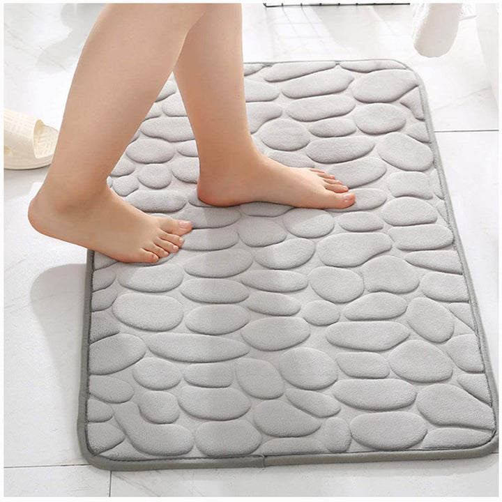 Cushioned Pebble Design Bath Mat Kalsten