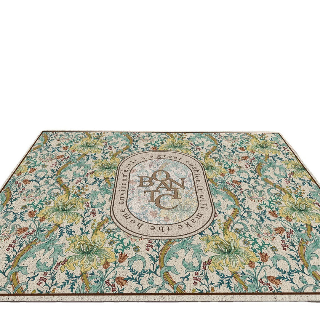 Floral Patterned Decorative Area Rug