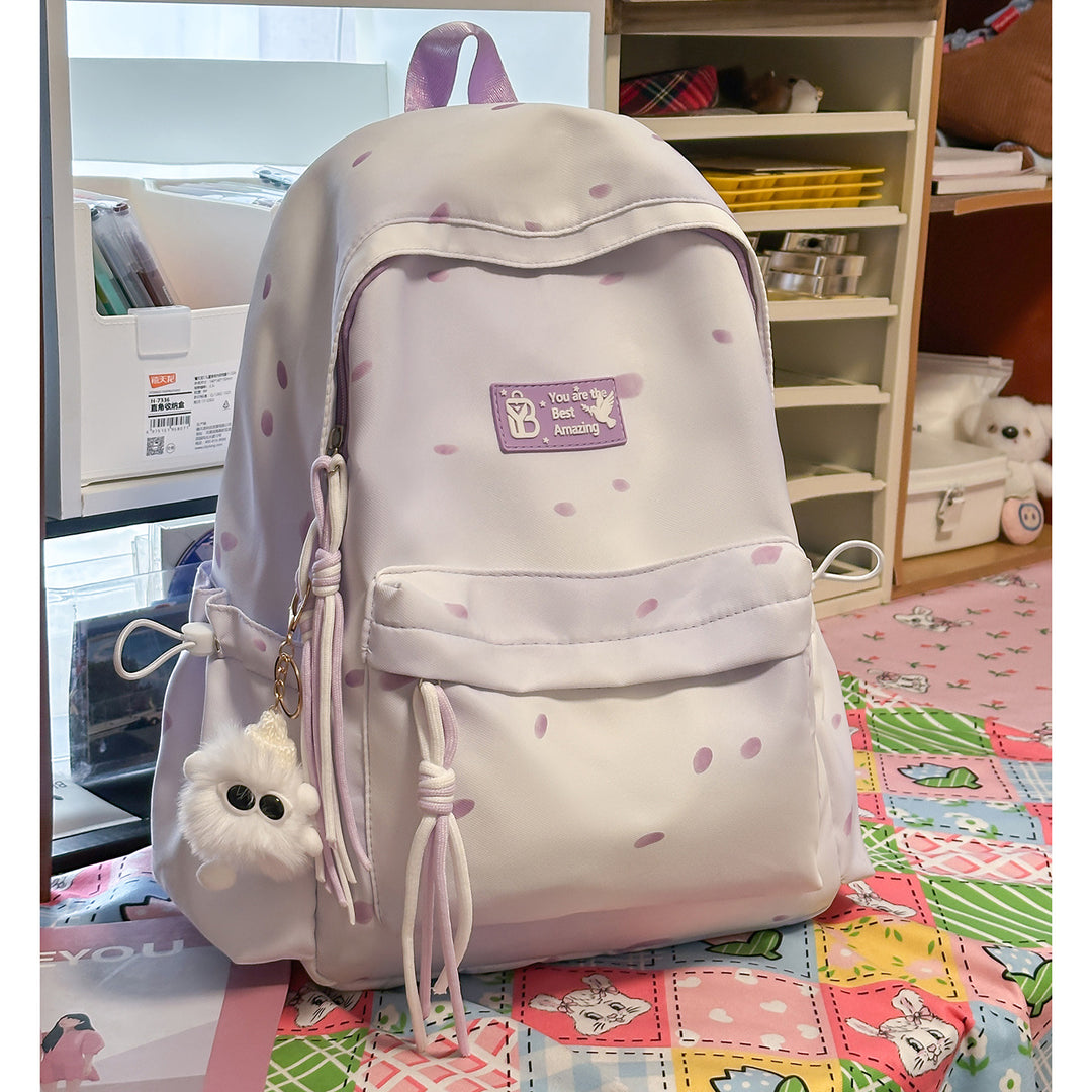 Stylish Polka Dotted Backpack Kalsten