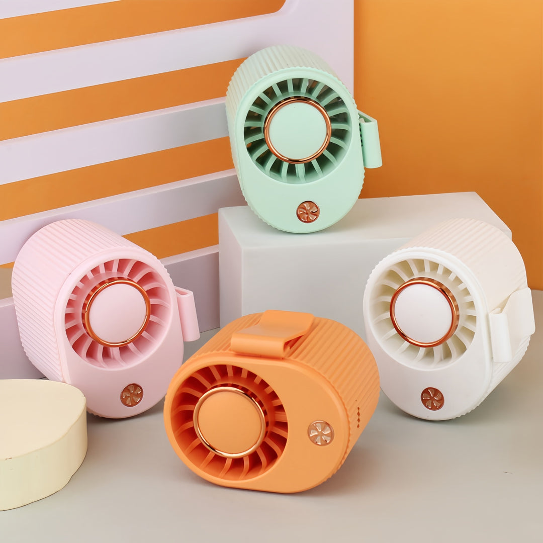 Women portable mini fan with adjustable tilt and USB connection Kalsten