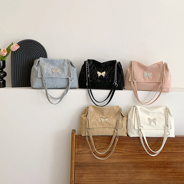 Chic Butterfly Accent Slouchy Handbag Kalsten