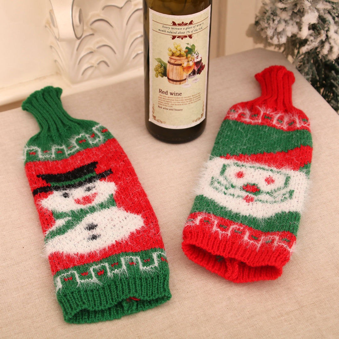 Festive Holiday Wine Bottle Cover Kalsten