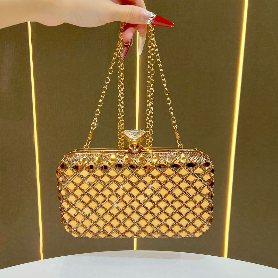 Crystal-Studded Evening Clutch