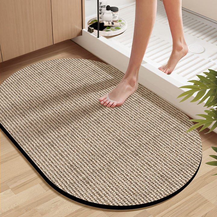 Soft Textured Bathroom Rug Kalsten