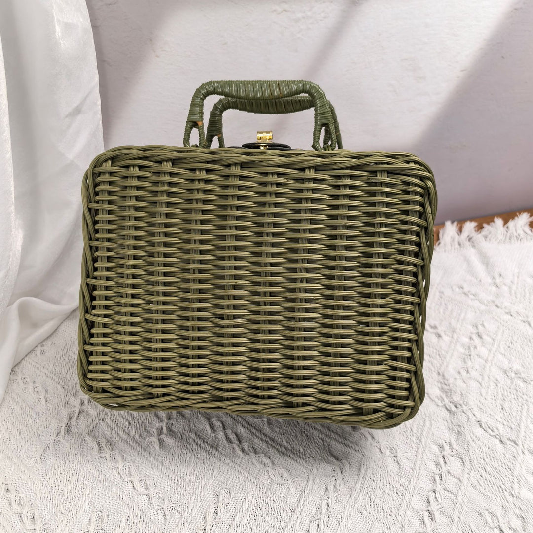Women braided cosmetic and storage case Kalsten