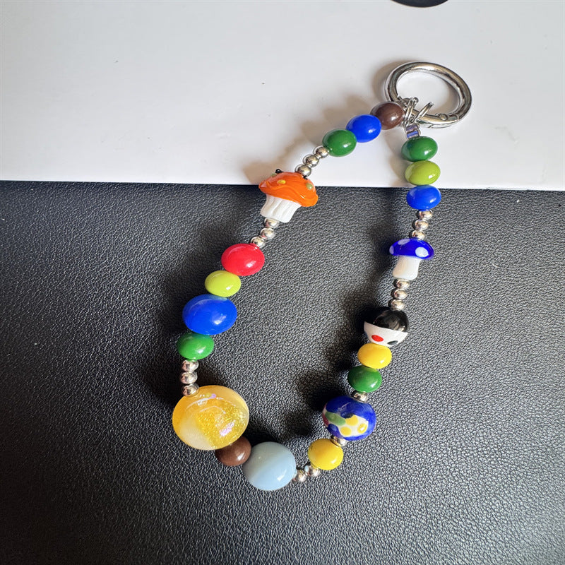 Colorful Beaded Charm Keychain Kalsten 1790136000
