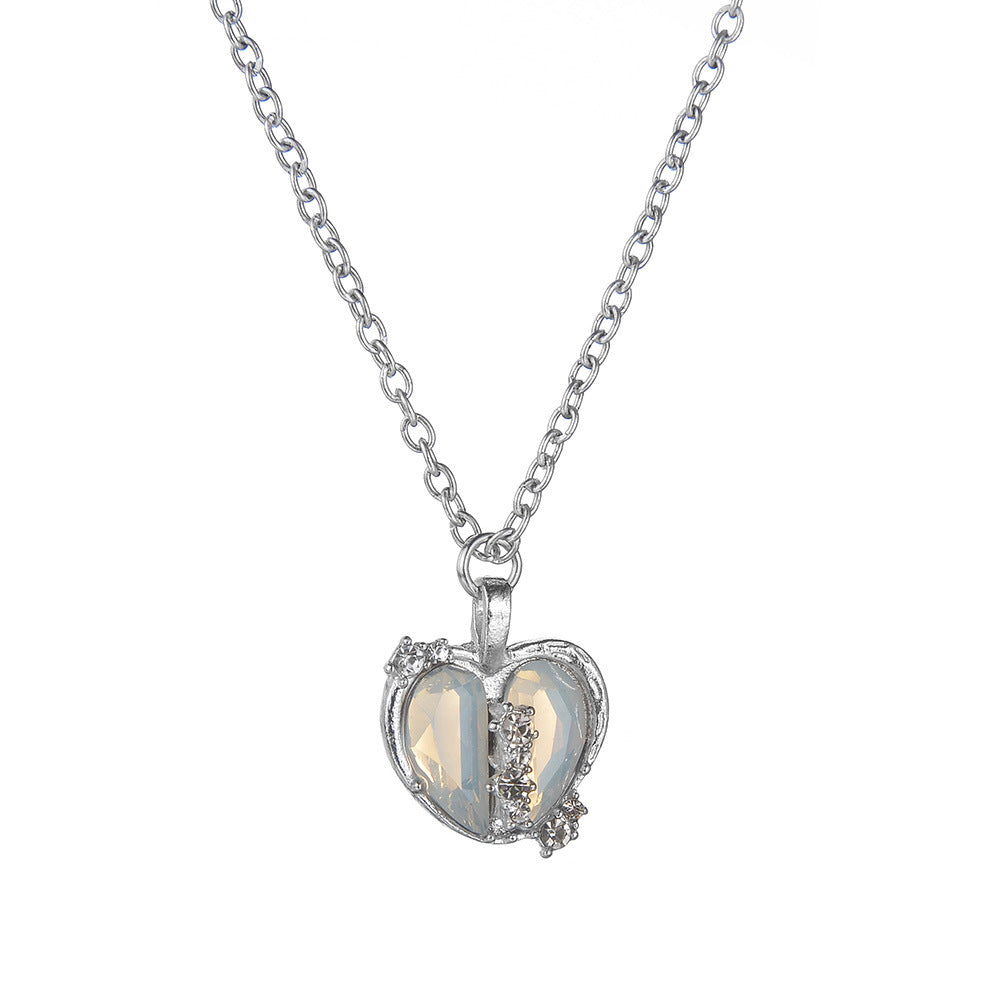 Heart pendant necklace with sparkling accents Kalsten