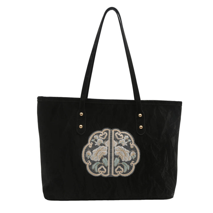 Elegant Embroidered Tote Bag