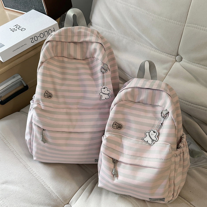 Cute Cartoon Design Striped Backpack Kalsten