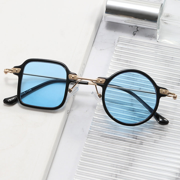 Ladies elegant round hybrid glasses with square design Kalsten