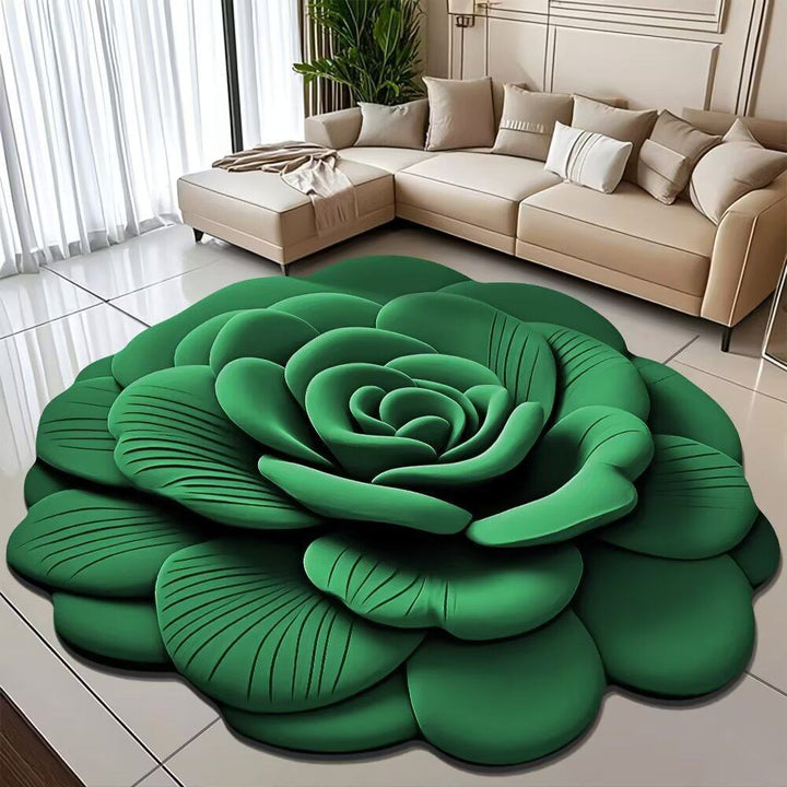 Floral-Themed 3D Area Rug Kalsten