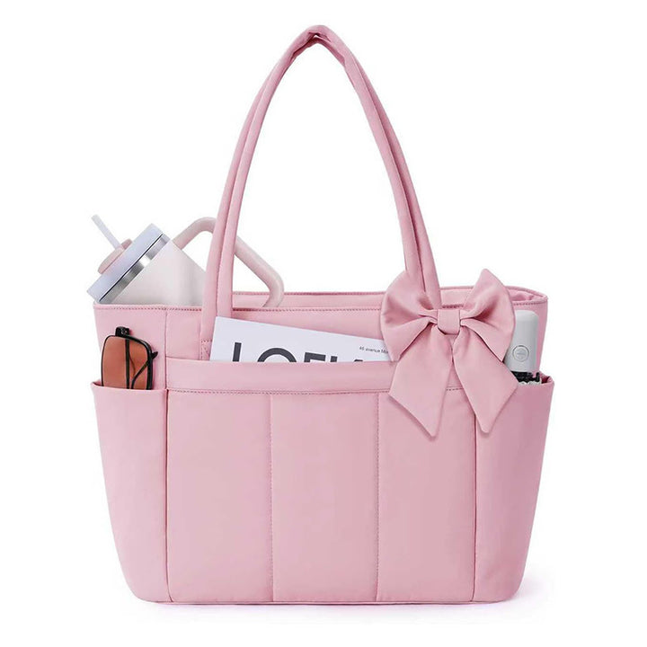 Elegant shopping bag with side pockets Kalsten
