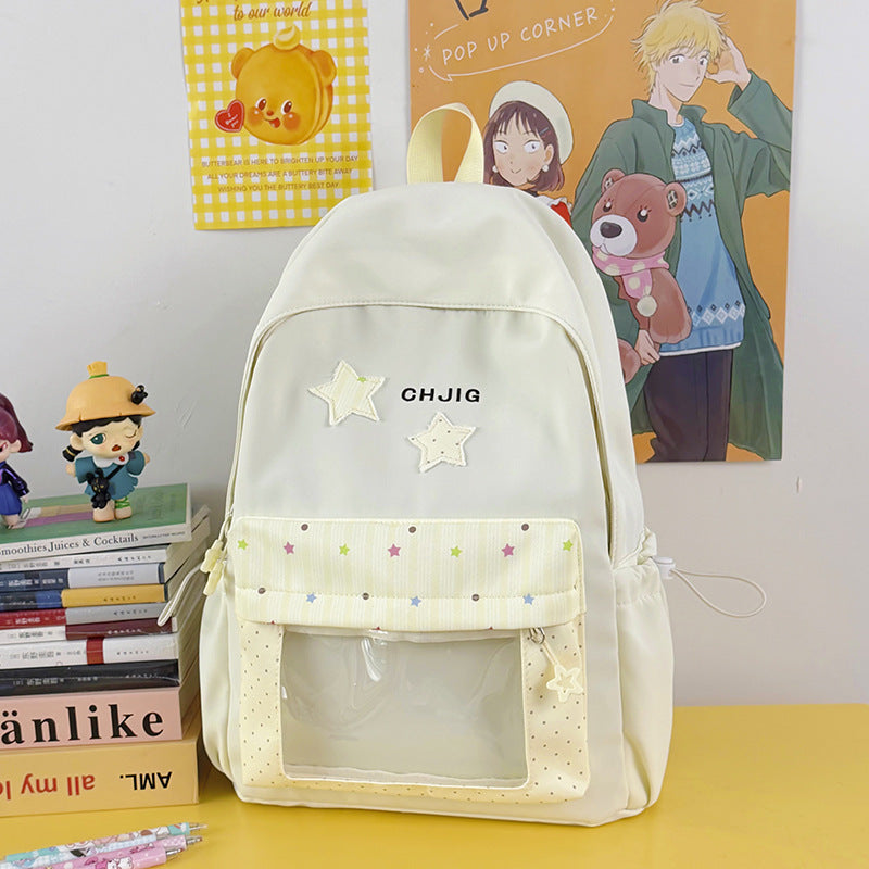Stylish Transparent Window Backpack Kalsten