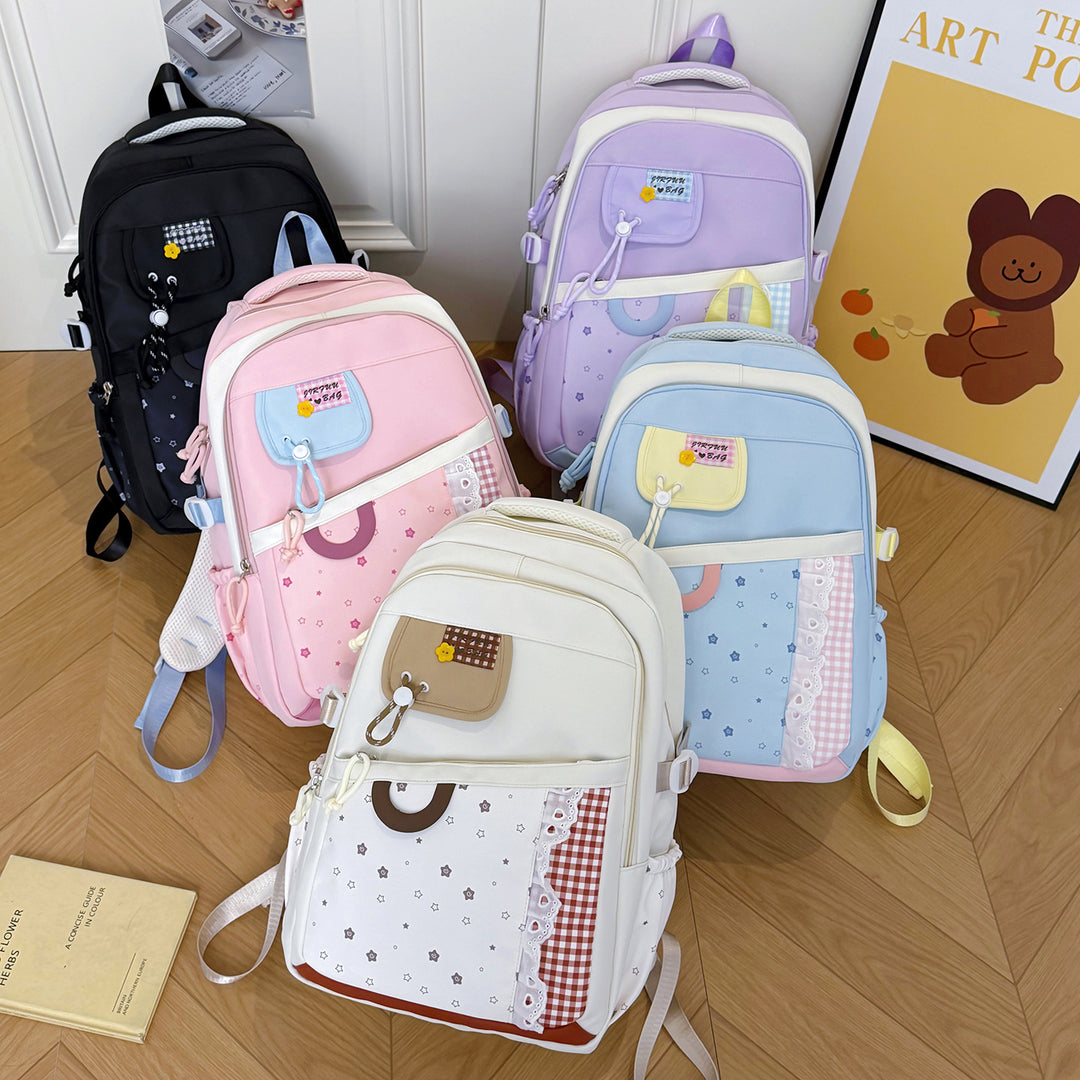 Stylish Multi-Compartment School Backpack Kalsten