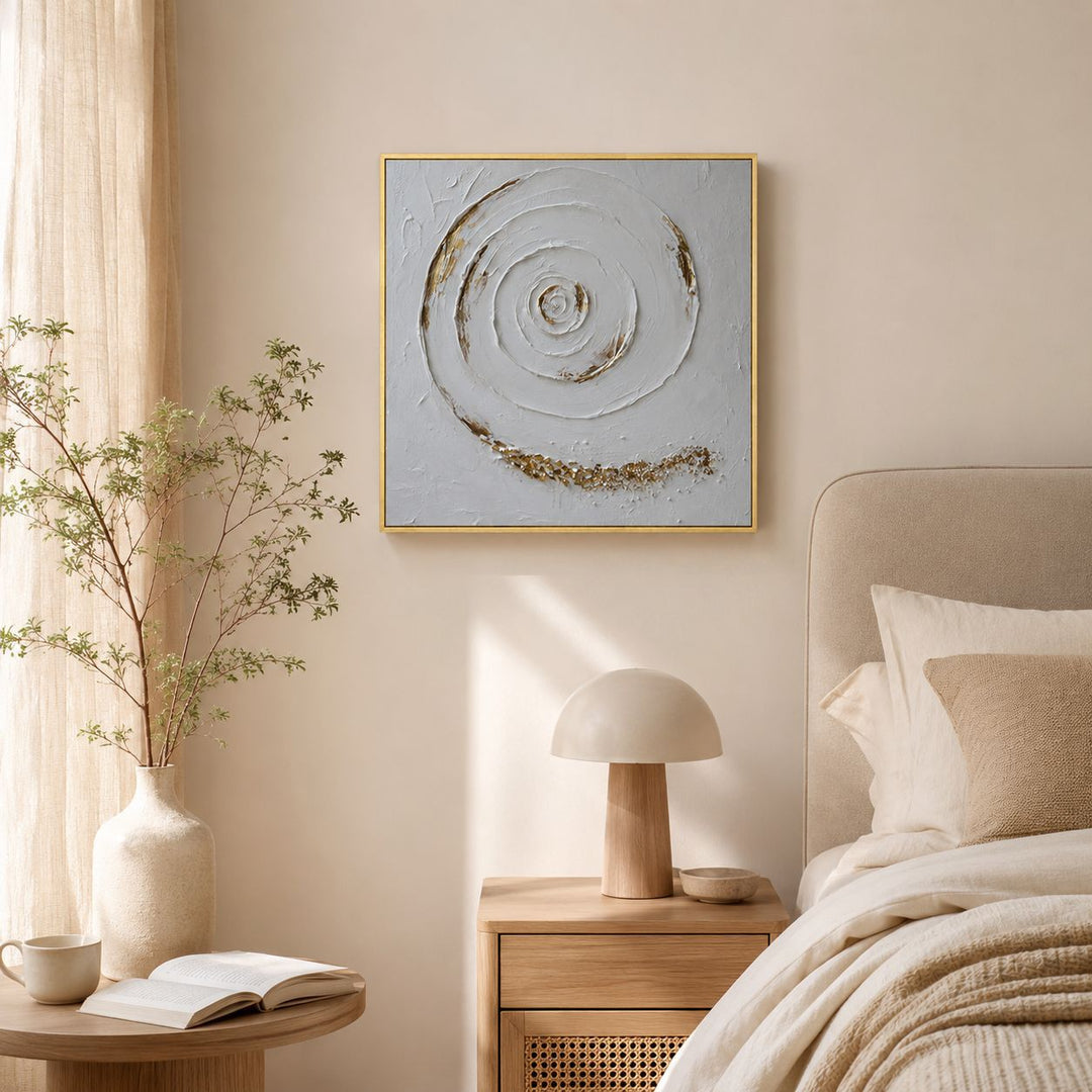 Abstract Spiral Textured Canvas Art