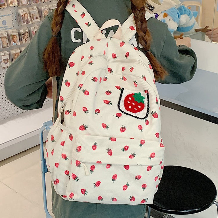 Backpack with Playful Strawberry Design Kalsten