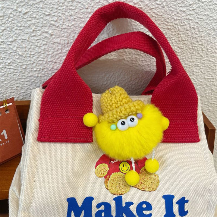 Playful Fuzzy Character Keychain Kalsten