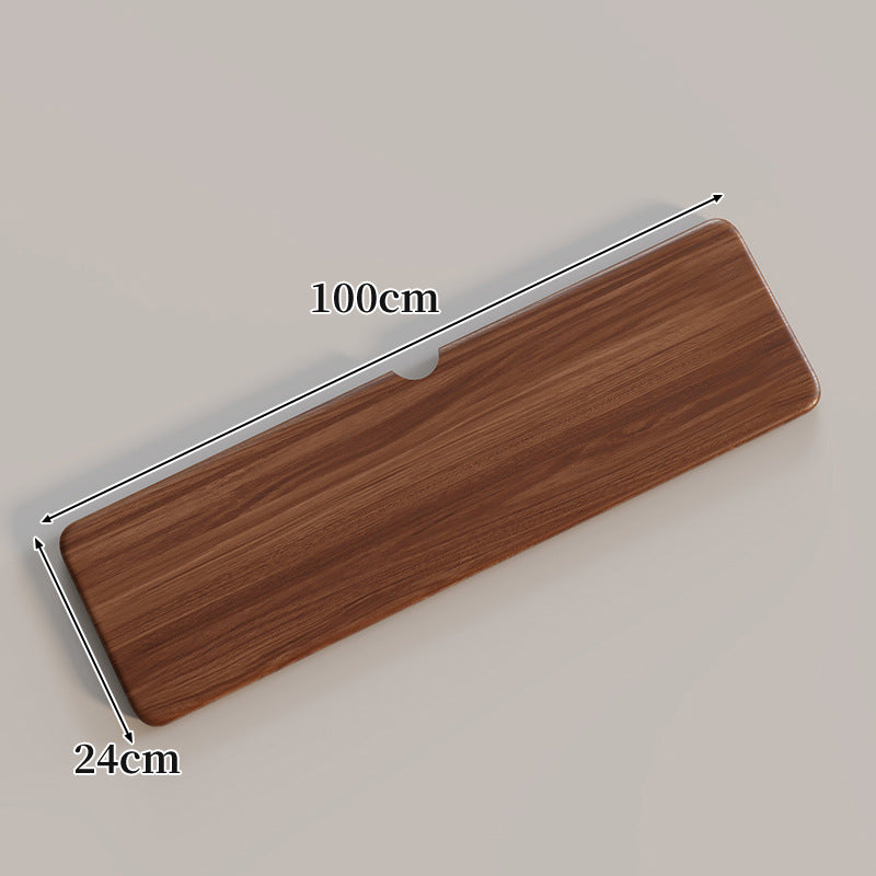 Ergonomic Solid Wood Keyboard Palm Rest with Cable Notch
