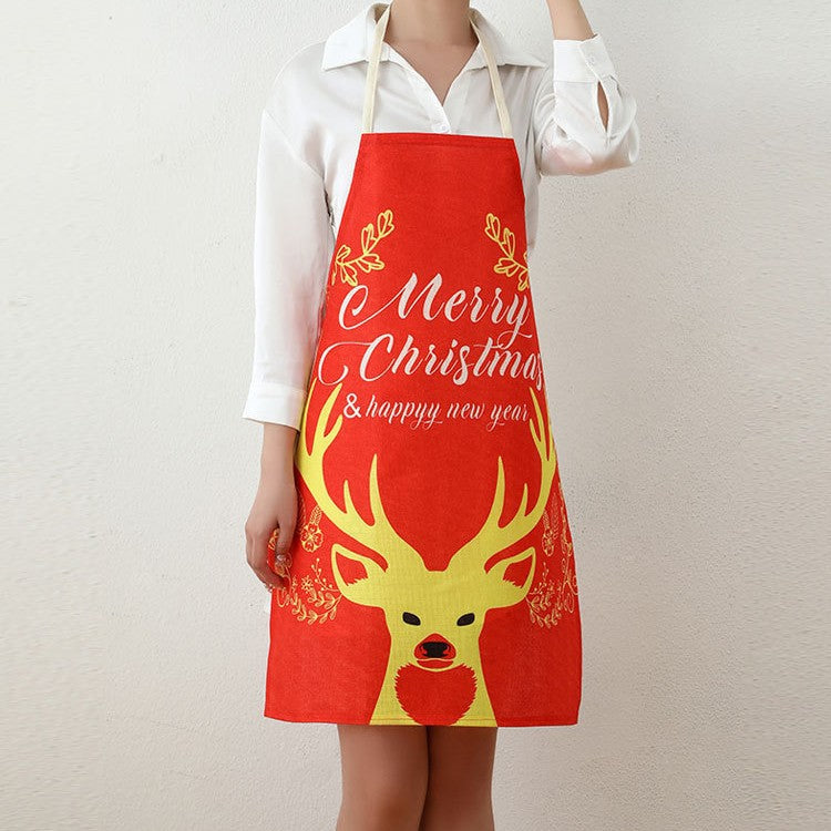 Santa-Themed Kitchen Apron Kalsten