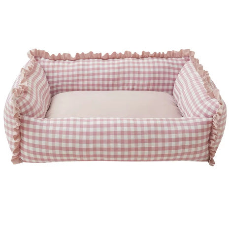 Cozy Checked Dog Bed