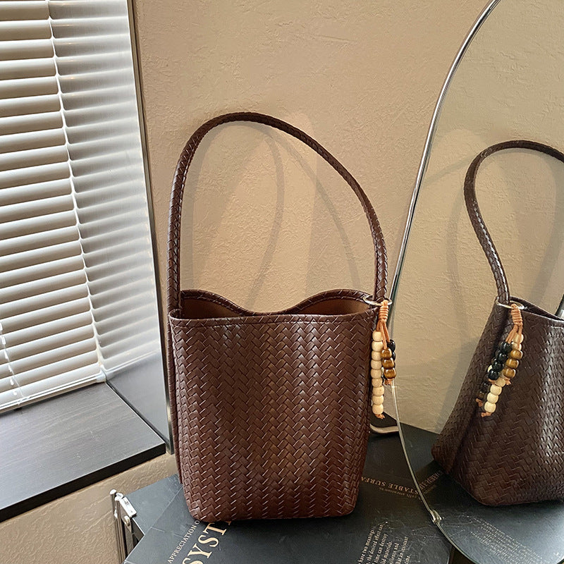 Handcrafted Woven Leather Tote Bag