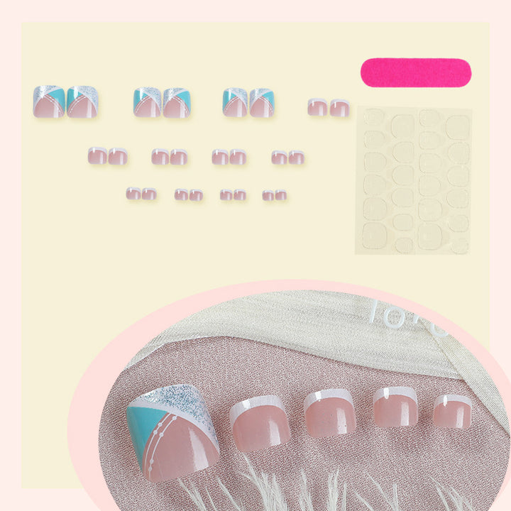 Nail set with luxurious geometric designs Kalsten