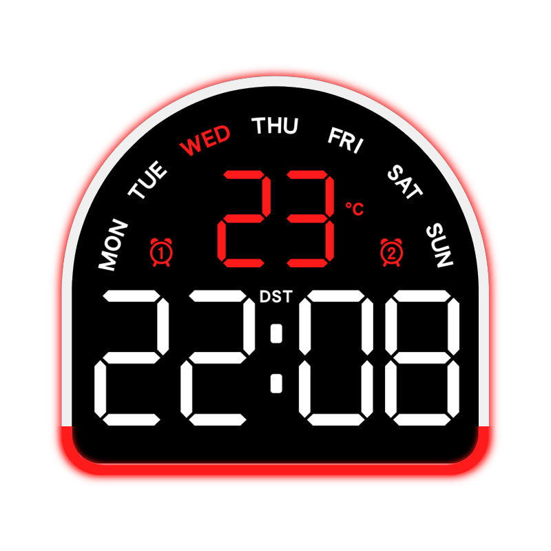 Digital alarm clock with temperature and day of the week display Kalsten