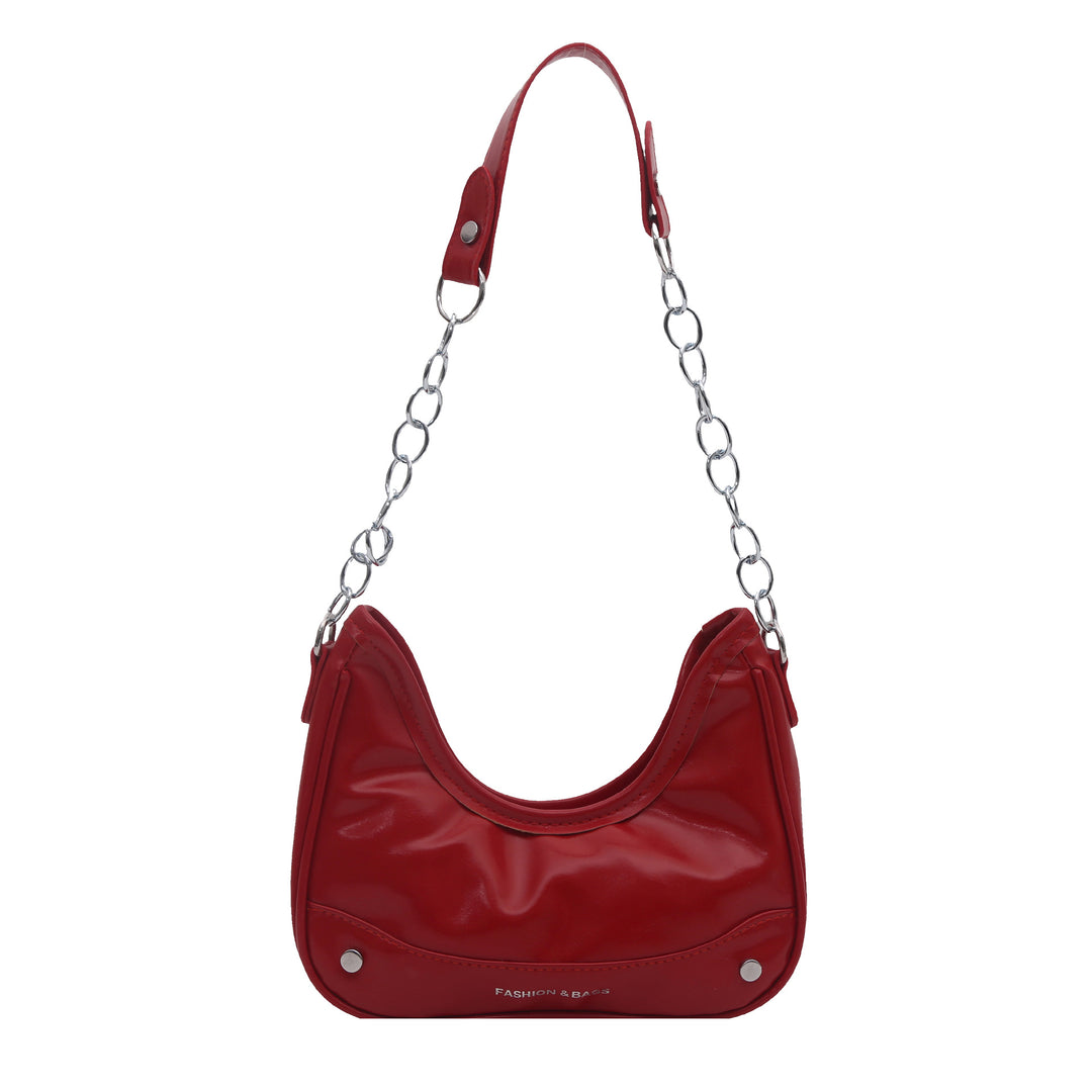Chain-Handled Shoulder Bag