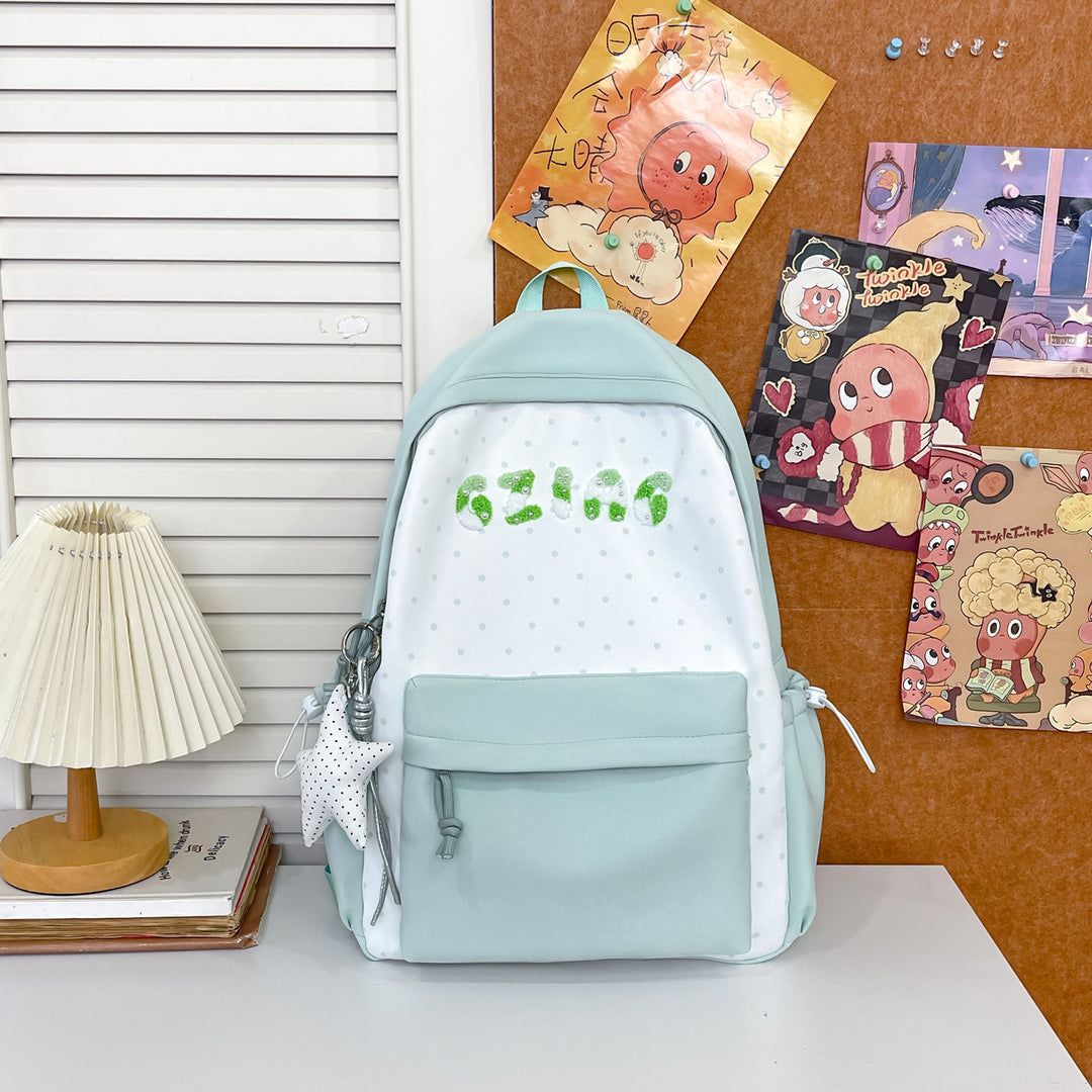 Cute Polka Dot Patterned Backpack Kalsten