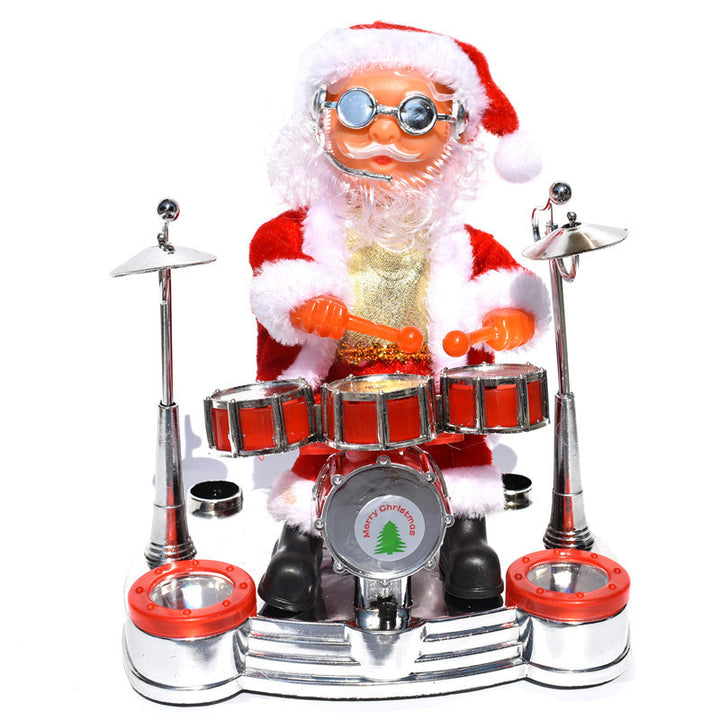Parachuting Santa Claus Hanging Christmas Ornament With Fabric Canopy And Decorative Suspension Cords
