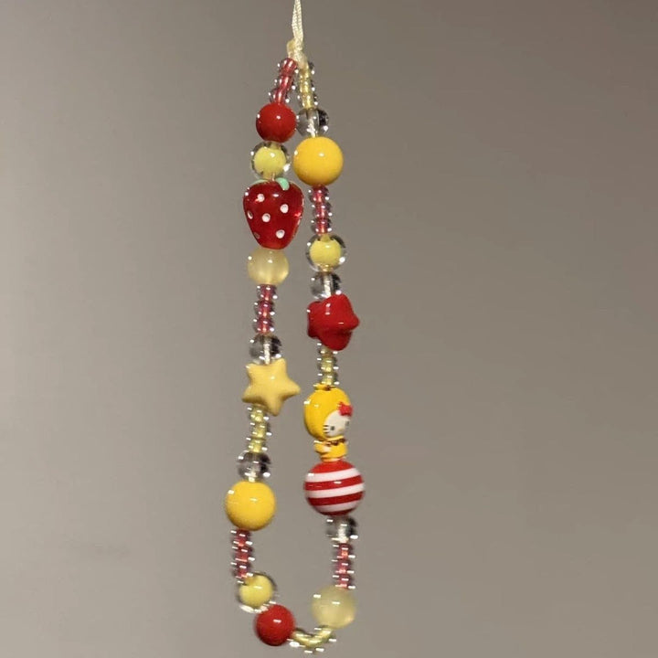 Creative Beaded Charm Phone Lanyard Kalsten
