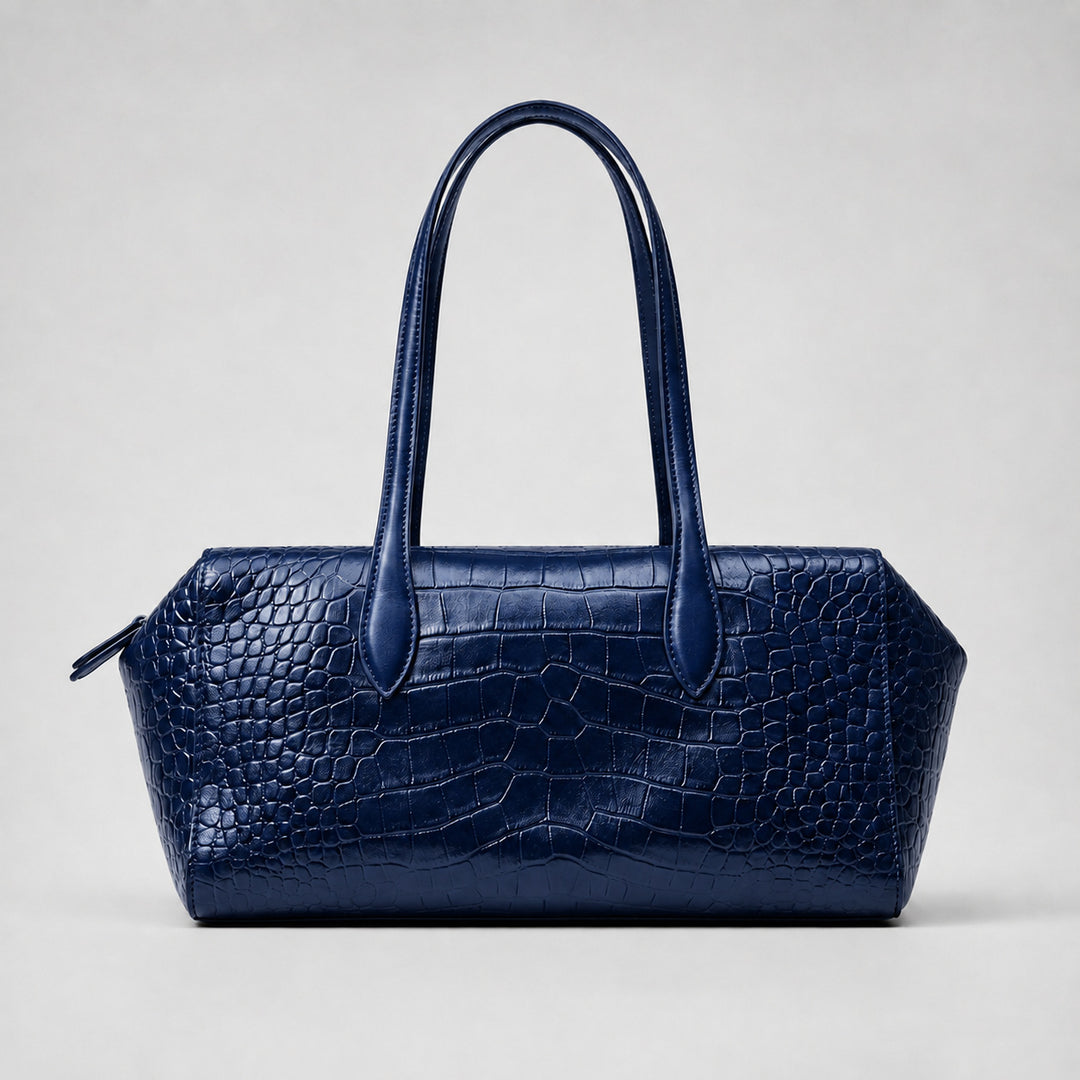 Crocodile Texture Satchel Bag