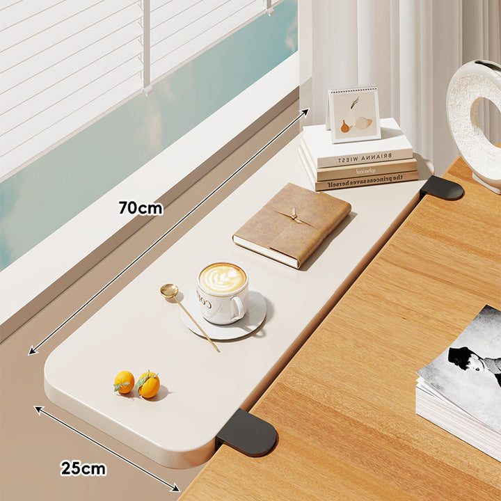 Clamp-On Window Sill Desk Extension Shelf