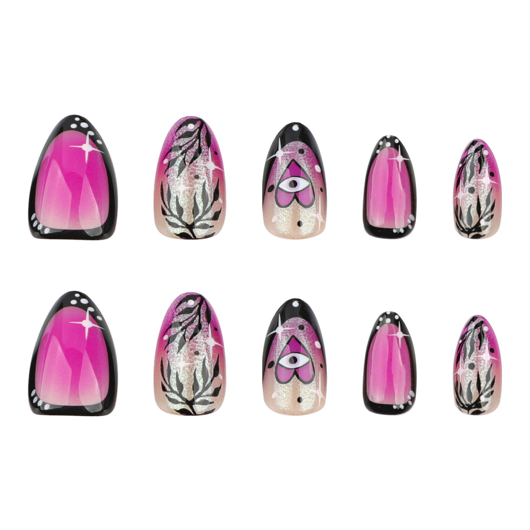 Artful nail art with floral design and glamorous accents Kalsten