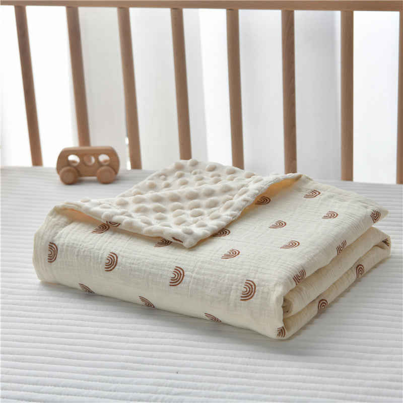 Plush Quilted Double-Sided Baby Blanket kalsten