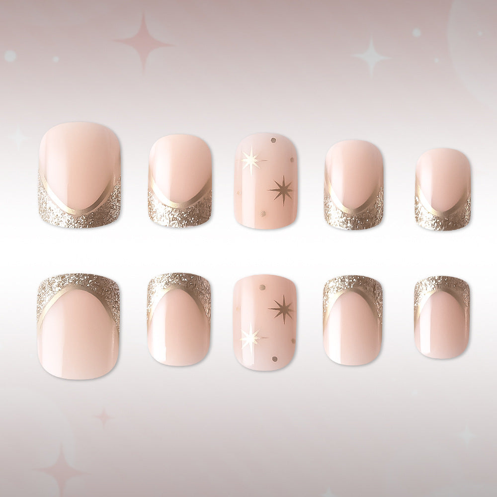 Luxurious Star-Embellished Nail Art Set Kalsten