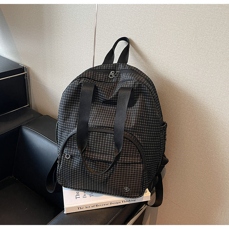 Versatile Grid Pattern Backpack Kalsten