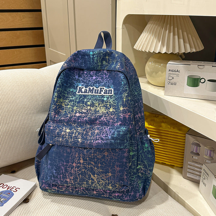 Trendy Casual Backpack with Keychain Kalsten