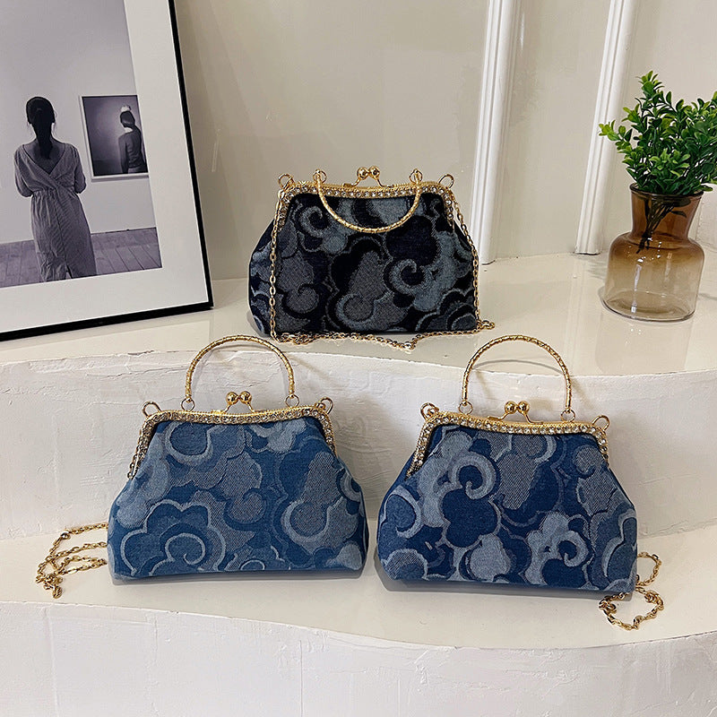 Vintage Floral Pattern Handbag