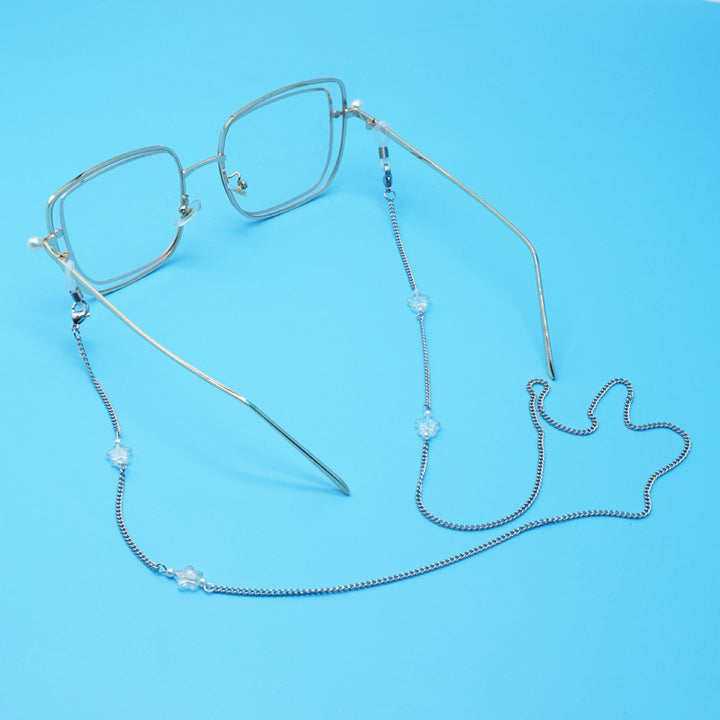 Stylish Eyewear Retainer Chain with Decorative Accents Kalsten