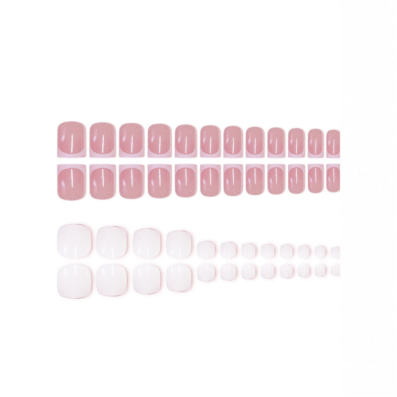Premium French Tip Nail Set Kalsten