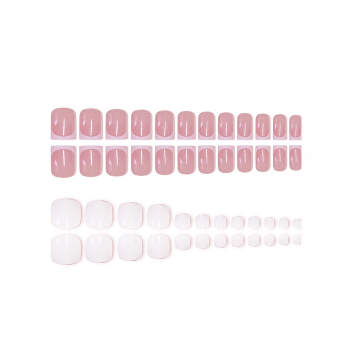 Premium French Tip Nail Set Kalsten
