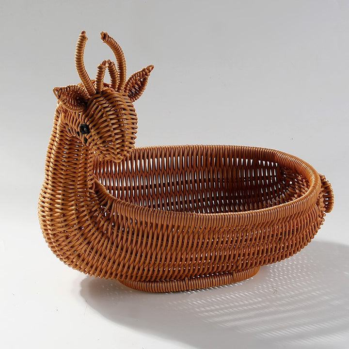 Unisex Braided Decoration Basket in Duck Shape Kalsten