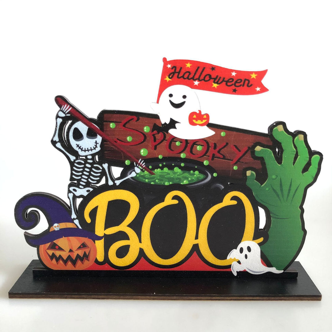 Halloween-Themed Decorative Table Centerpiece