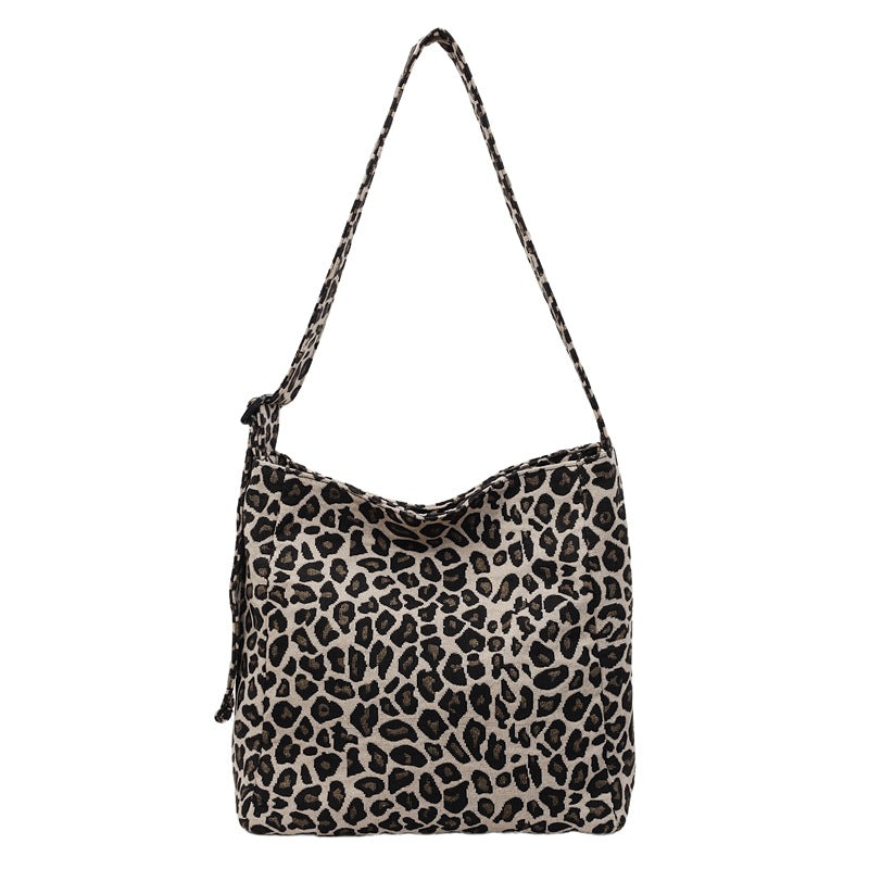 Leopard Print Hobo Bag