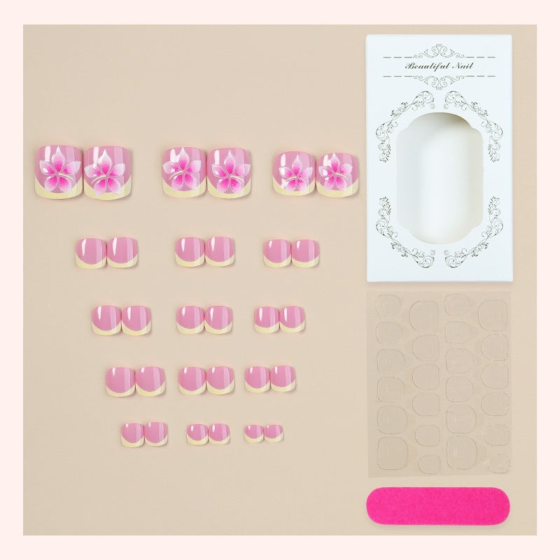 Art nail set with extravagant flower designs Kalsten