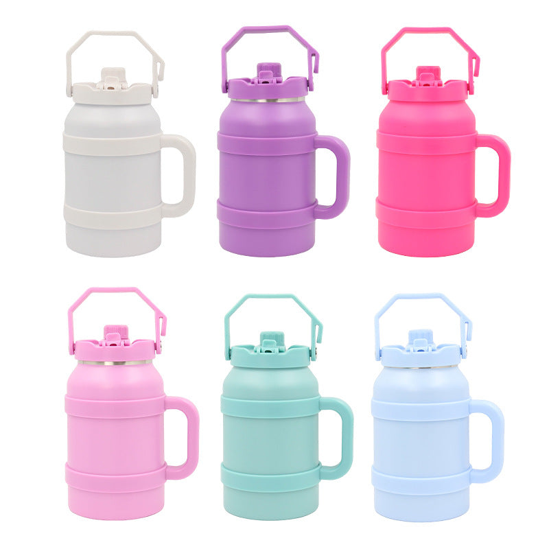 Ladies Insulated Stainless Steel Drinking Bottle with Practical Handle and Double Wall Technology Kalsten