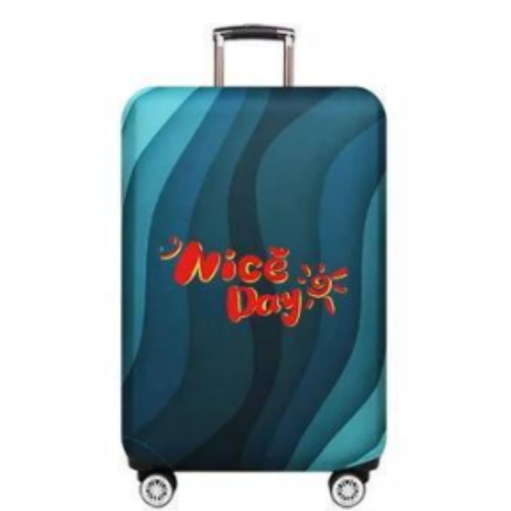 Unisex Hard Shell Luggage with Stylish Wave Pattern Kalsten