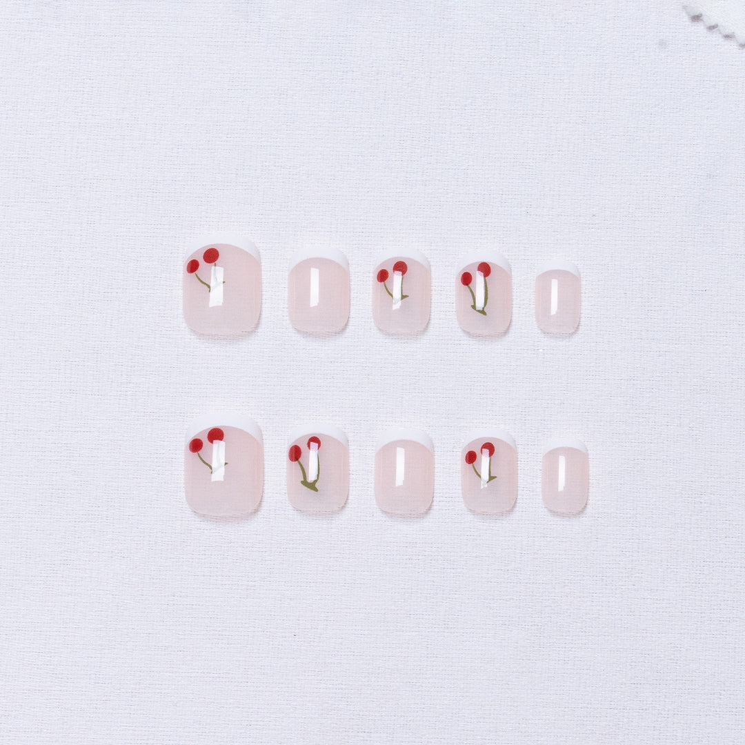 Decorative Cherry Nail Art